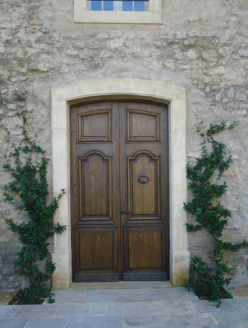 Porte d'entrée ancienne 2 vantaux en chêne